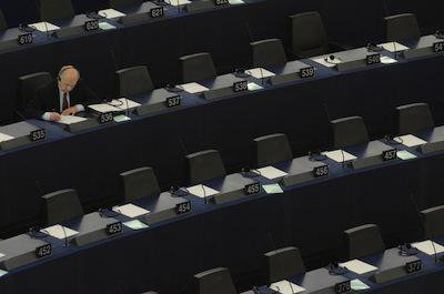 Absentee deputies at European Parliament. Demotix/Serge Mouraret. All rights reserved.