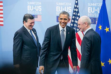 The March 2014 EU-US Summit in Brussels. Demotix/Olivier Vin. All rights reserved.