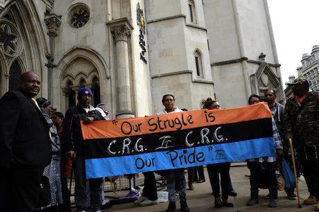 Chagos Islanders protest in London, March 2014. Rachel Megawhat/Demotix. All rights reserved.