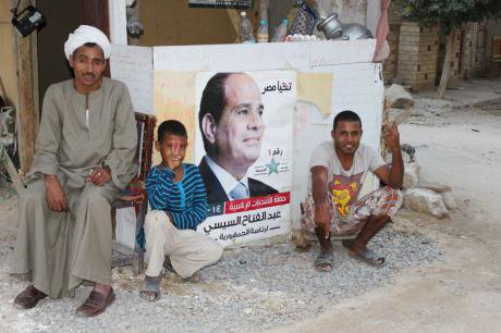 Egypt's poor welcome Sisi's presidency, May 2014.