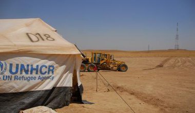 A tent at a refugee camp in the north of Iraqi Kurdistan (Demotix/Enno Heidtmann)