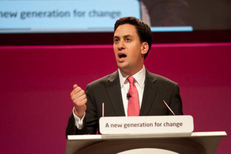 Ed Miliband addressing the Labour Party Conference, 2010