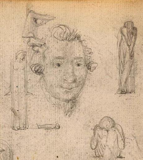  William Blake notebook, detail.