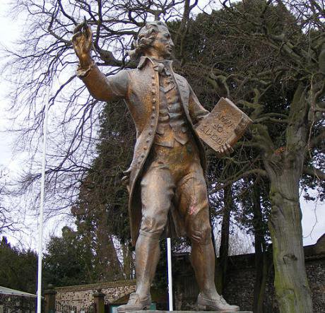 Thomas Paine statue, Thetford, Norfolk. 