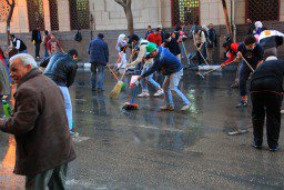 No time to waste as Tahrir Square gets cleaned