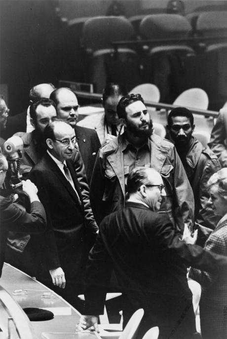 Fidel Castro at the UN General Assembly, 1960.