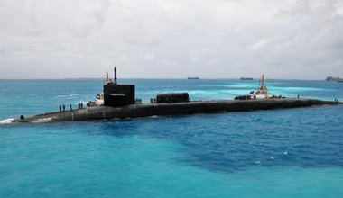 US submarine in Diego Garcia