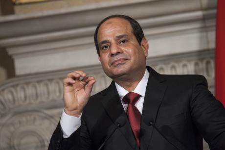 President Abdel Fattah al-Sisi on his first European trip, November 2014. 