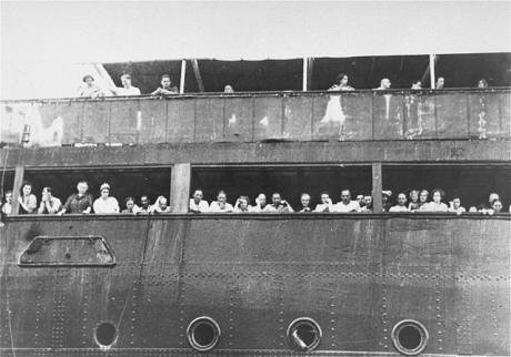 Jewish refugees aboard MS St. Louis, 1939. 