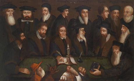Reformation group portrait,17th century. 