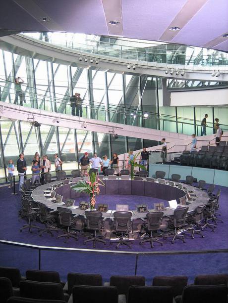 The Chamber of the Greater London Assembly.