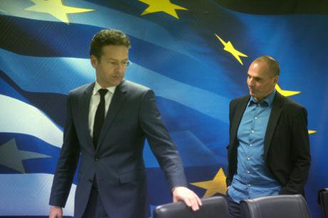 Eurogroup president Dijsselbloem meets Greece&#39;s finance minister,Jan.&#39;15.