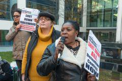 Solidarity protest for women refugees
