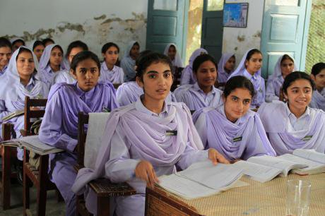 Image: girls in school in Khyber Pakhtunkhwa, Pakistan. Flickr/Vicki Francis/DfID. Some rights reserved.
