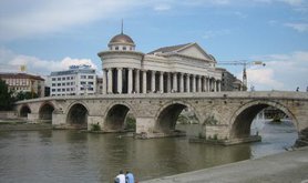 Skopje's Stone Bridge. 