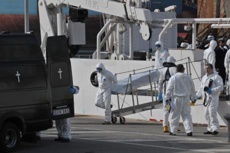 24 Libyan bodies brought to Malta, April 20.