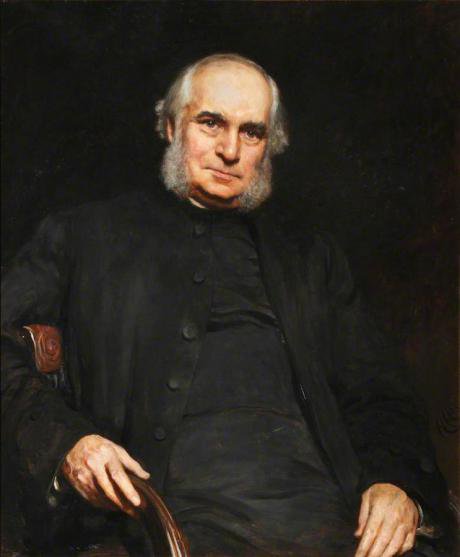 Portrait of William Stubbs by Hubert von Herkomer in Bodleian Library (1885).