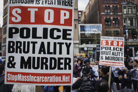 Protests against police brutality, New York. Demotix/Georgio Savona. All rights reserved.