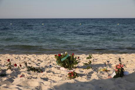 Farewell messages to hotel attack victims, Sousse.