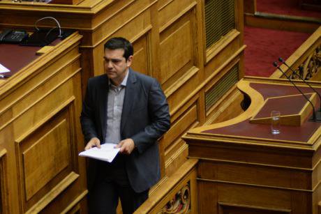 Tsipras in the Hellenic Parliament, July 11, 2015