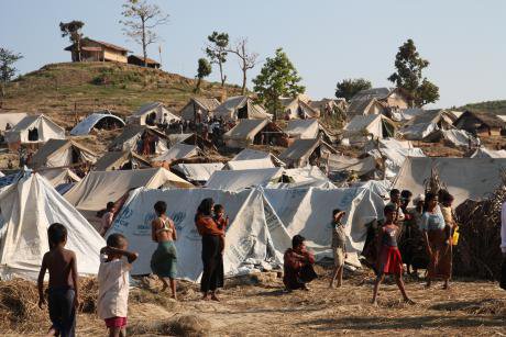 Taung Paw Camp in Rakhine State, in 2012. 