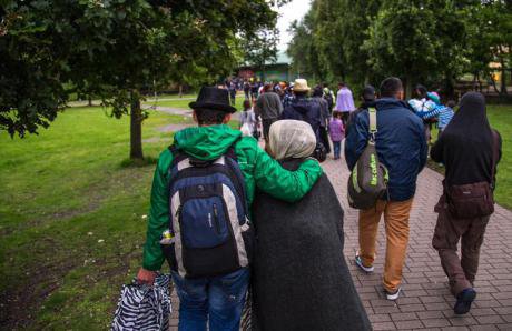 One thousand refugees welcomes in Dortmund, September 6. 
