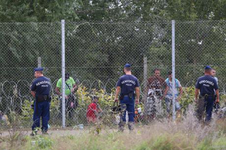 The Hungarian border (Demotix/Beata Zawrzel)