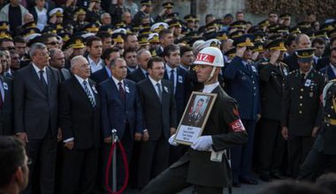 State funeral of colonel killed in combat with PKK, October 18.