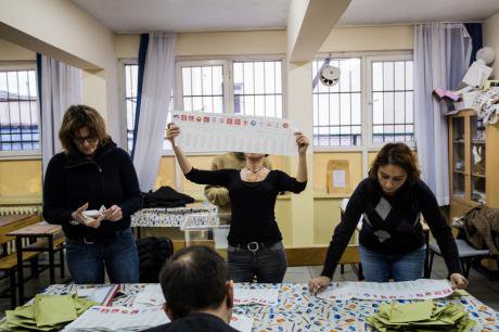 Vote counting November 1, Istanbul.