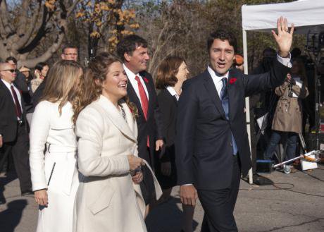 Prime Minister Justin Trudeau sworn in at Rideau Hall, November, 2015.