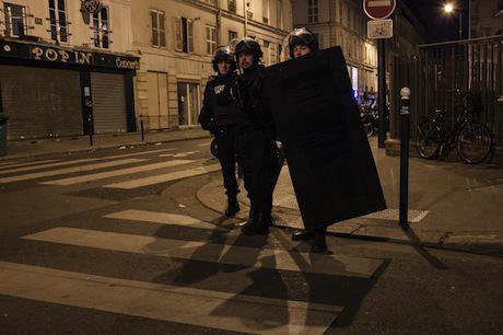 Police in Paris. 