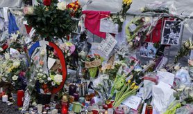 Tributes to the Bataclan victims.