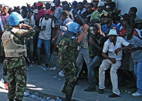 UN Peacekeepers, Haiti. Demotix/Tommy Trenchard. All rights reserved.