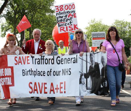 Trafford Hospital protest