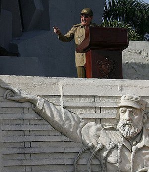 Raul Castro Speech C/O JAVIER GALEANO/AP