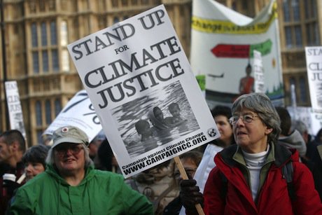 Climate change protest in London. Demotix/Bimal Sharma. All rights reserved.