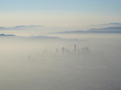 Extreme smog over Los Angeles