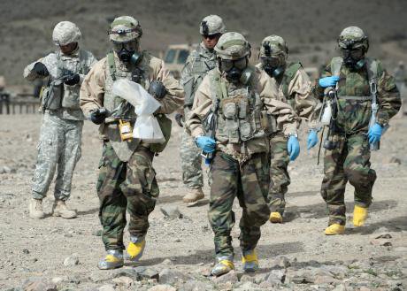 US military unit taking part in WMD exercise