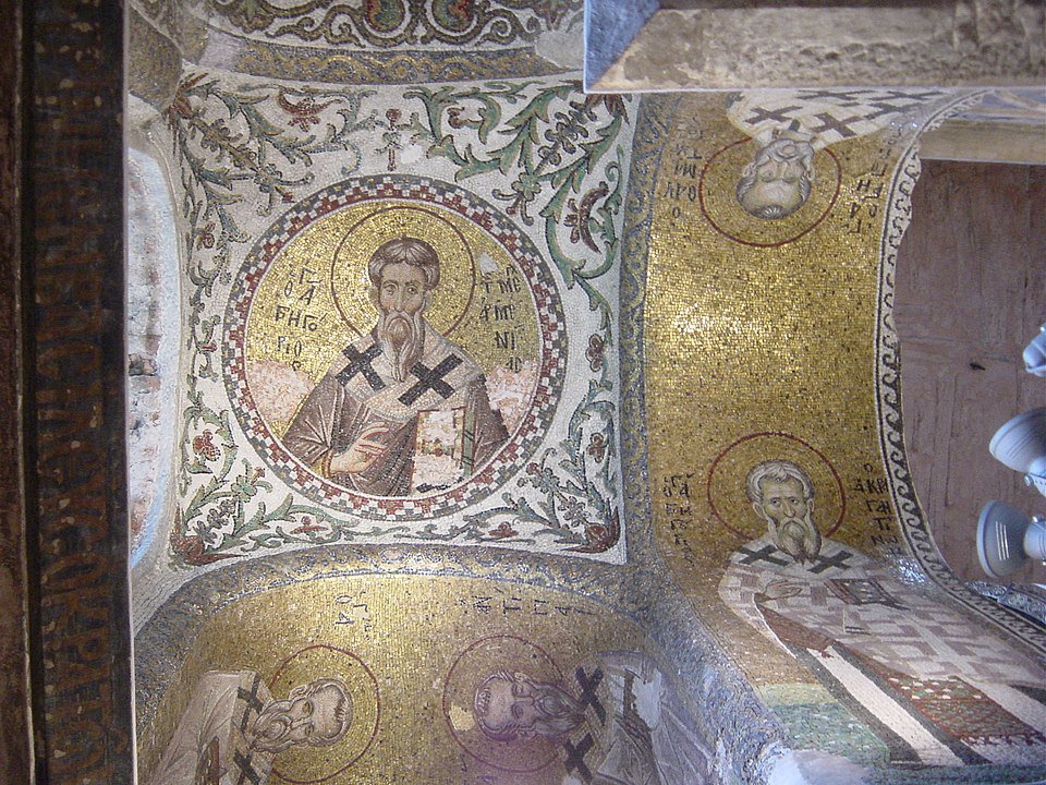 Byzantine mosaics in Pammakaristos church, Istanbul.