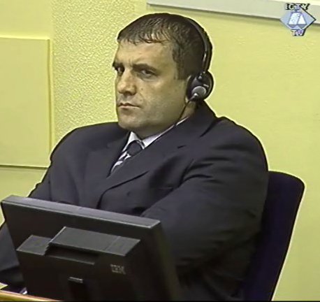 Milan Lukic in the dock, on trial