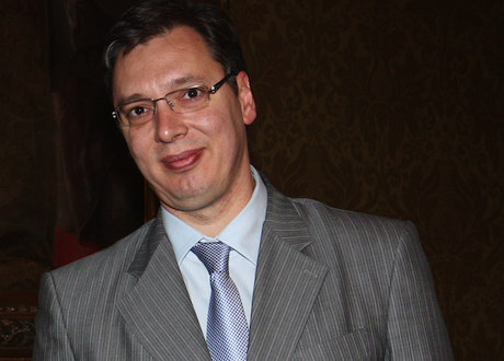 Aleksander Vucic in March 2013. F&C Office:Flickr. Some rights reserved..png