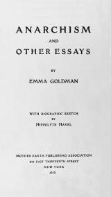 Cover of Emma Goldman's Anarchism and Other Essays
