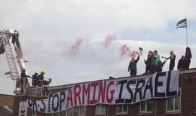 London Palestine Action protest Elbit Systems