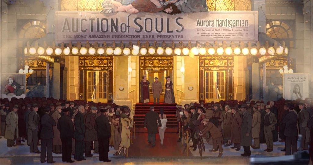 ‘Auction of Souls’ premiere in Hollywood, 1919 – still from ‘Aurora’s Sunrise’