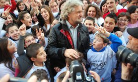 Beppe Grillo in the streets of Genoa - maudanros / Shutterstock.com