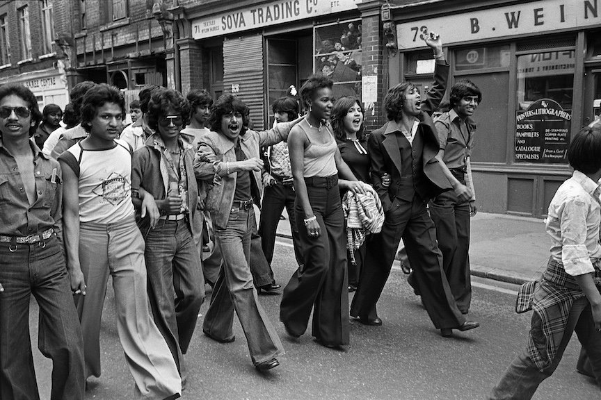 Brick Lane, London E1, 17 July 1978. Bangladesh  Youth Movement Against racism march©Paul_Trevor.jpg