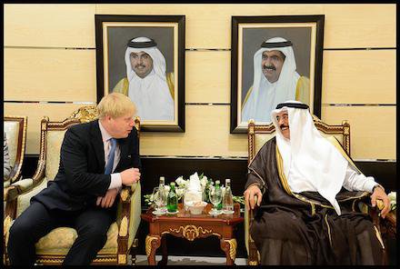 Boris Johnson in Qatar