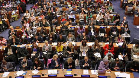 Delegates at the 59th CSW in 2015.