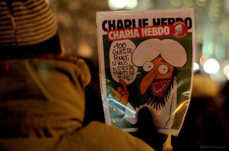 Charlie Hebdo edition, held in Montreal. Gerry Lauzon:Flickr. Some rights reserved.jpg