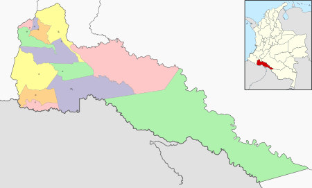 Mapa del Putumayo
